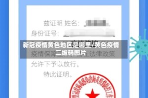 新冠疫情黄色地区是哪里/黄色疫情二维码图片