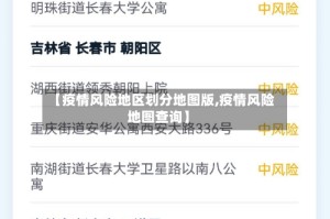【疫情风险地区划分地图版,疫情风险地图查询】