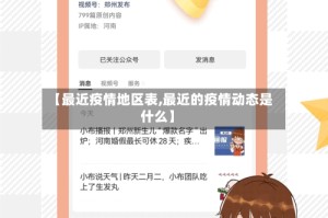 【最近疫情地区表,最近的疫情动态是什么】
