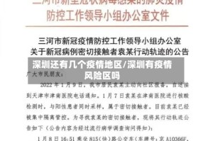 深圳还有几个疫情地区/深圳有疫情风险区吗