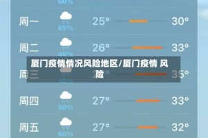 厦门疫情情况风险地区/厦门疫情 风险