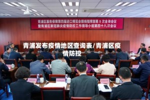 青浦发布疫情地区查询表/青浦区疫情防控