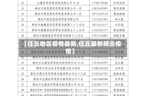 【任丘地区疫情最新,任丘最新肺炎疫情】
