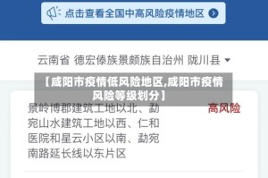 【咸阳市疫情低风险地区,咸阳市疫情风险等级划分】