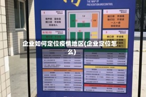 企业如何定位疫情地区(企业定位怎么)