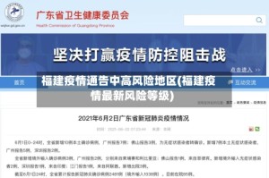 福建疫情通告中高风险地区(福建疫情最新风险等级)