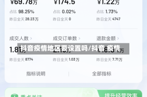 抖音疫情地区要设置吗/抖音 疫情