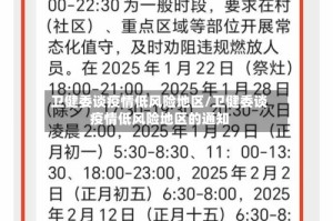 卫健委谈疫情低风险地区/卫健委谈疫情低风险地区的通知