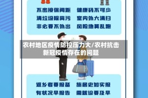 农村地区疫情防控压力大/农村抗击新冠疫情存在的问题