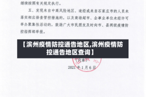 【滨州疫情防控通告地区,滨州疫情防控通告地区查询】