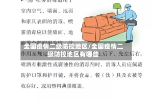 全国疫情二级防控地区/全国疫情二级防控地区有哪些