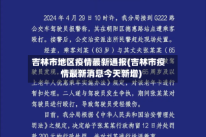 吉林市地区疫情最新通报(吉林市疫情最新消息今天新增)