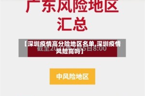 【深圳疫情高分险地区名单,深圳疫情风险高吗】