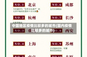 中国地区疫情比较多的城市(国内疫情比较多的城市)