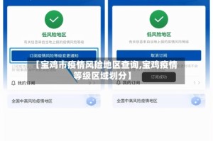 【宝鸡市疫情风险地区查询,宝鸡疫情等级区域划分】