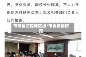 市疫情防控地区组/市委疫情防控
