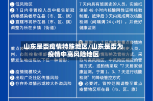 山东是否疫情特殊地区/山东是否为疫情中高风险地区