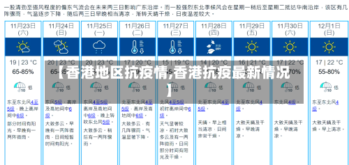 【香港地区抗疫情,香港抗疫最新情况】-第2张图片