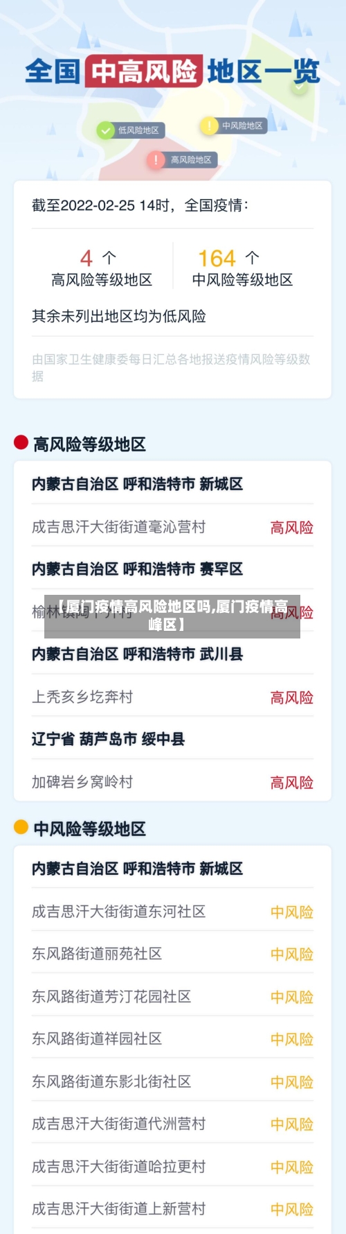 【厦门疫情高风险地区吗,厦门疫情高峰区】-第2张图片