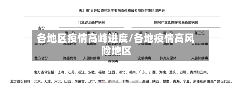 各地区疫情高峰进度/各地疫情高风险地区-第1张图片