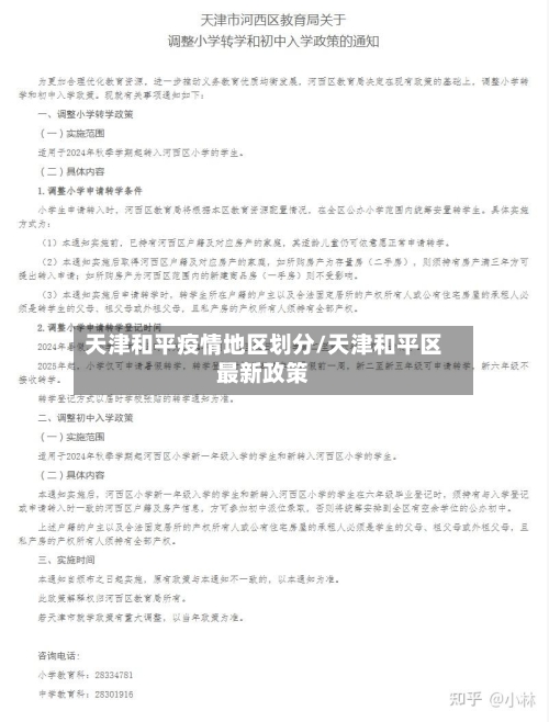 天津和平疫情地区划分/天津和平区最新政策-第2张图片