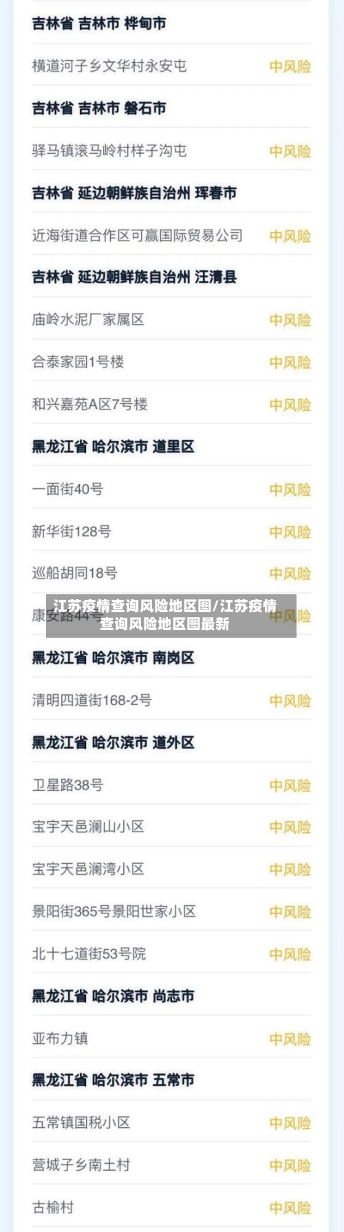 江苏疫情查询风险地区图/江苏疫情查询风险地区图最新-第1张图片