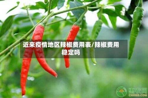 近来疫情地区辣椒费用表/辣椒费用稳定吗-第1张图片