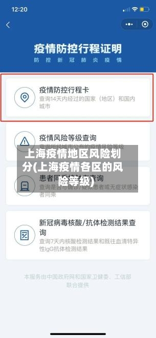 上海疫情地区风险划分(上海疫情各区的风险等级)-第2张图片
