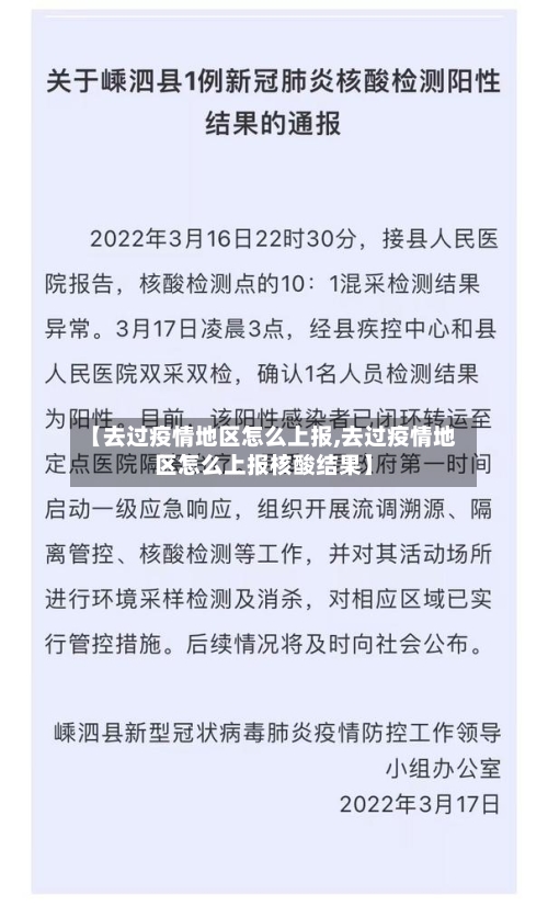 【去过疫情地区怎么上报,去过疫情地区怎么上报核酸结果】-第3张图片