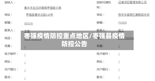 枣强疫情防控重点地区/枣强县疫情防控公告-第2张图片