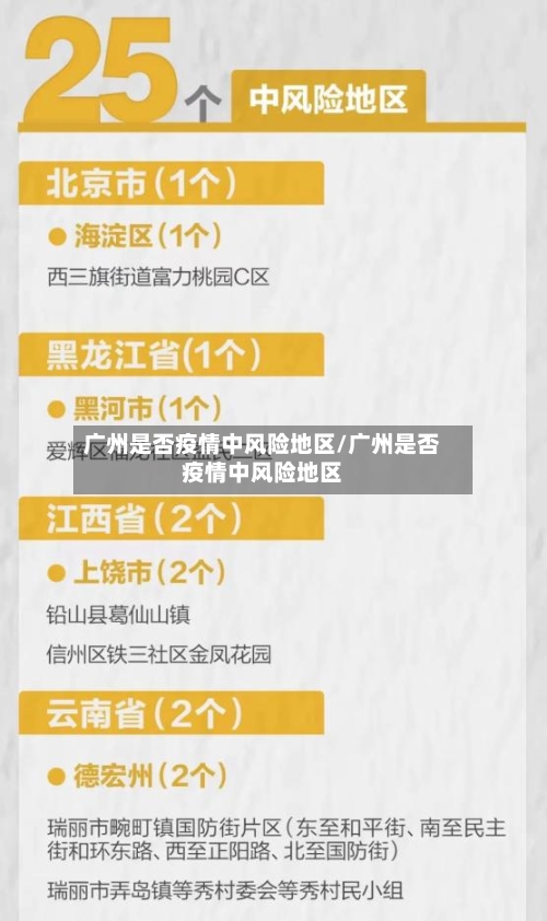 广州是否疫情中风险地区/广州是否疫情中风险地区-第1张图片