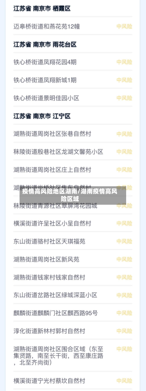 疫情高风险地区湖南/湖南疫情高风险区域-第2张图片