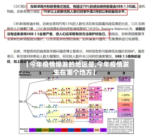 【今年疫情爆发的地区是,今年疫情发生在哪个地方】-第2张图片