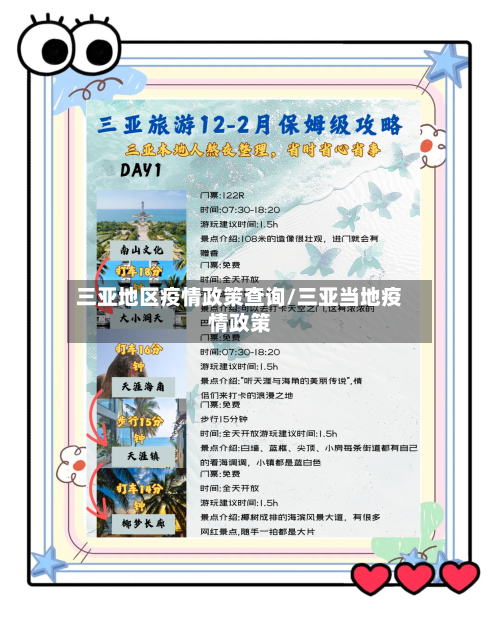 三亚地区疫情政策查询/三亚当地疫情政策-第2张图片