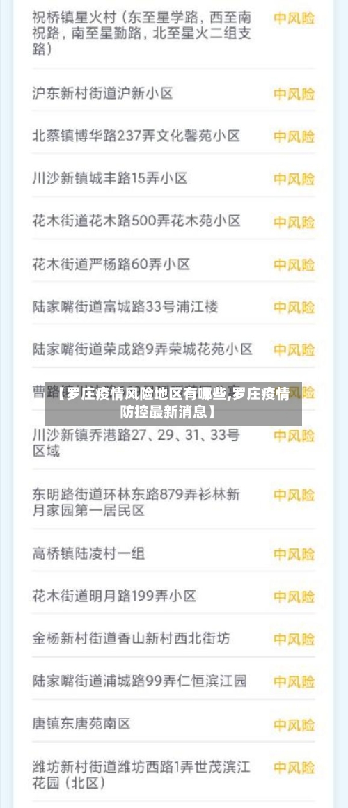 【罗庄疫情风险地区有哪些,罗庄疫情防控最新消息】-第2张图片