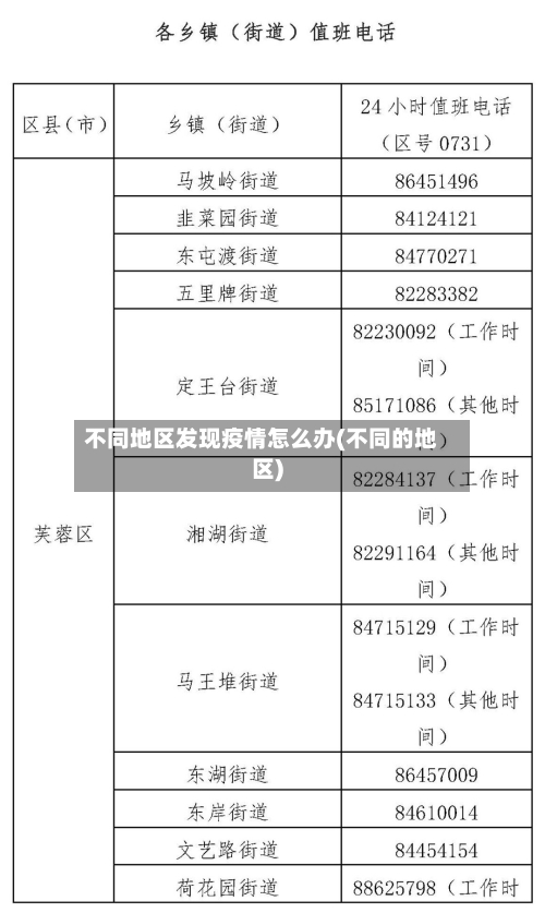 不同地区发现疫情怎么办(不同的地区)-第3张图片