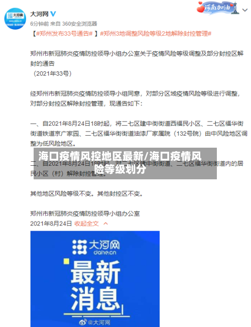 海口疫情风控地区最新/海口疫情风险等级划分-第1张图片