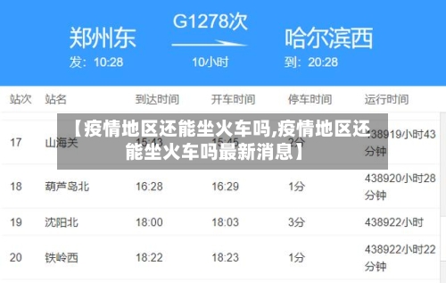 【疫情地区还能坐火车吗,疫情地区还能坐火车吗最新消息】-第1张图片