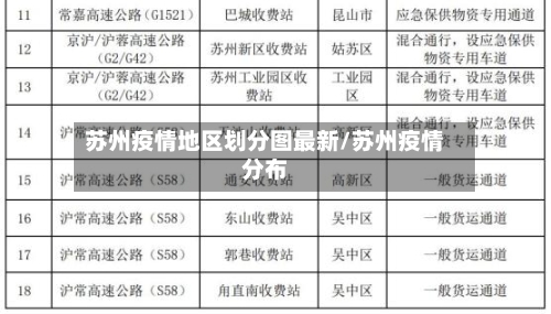 苏州疫情地区划分图最新/苏州疫情分布-第1张图片