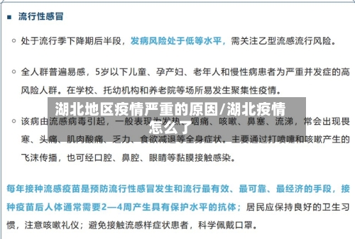 湖北地区疫情严重的原因/湖北疫情怎么了-第1张图片