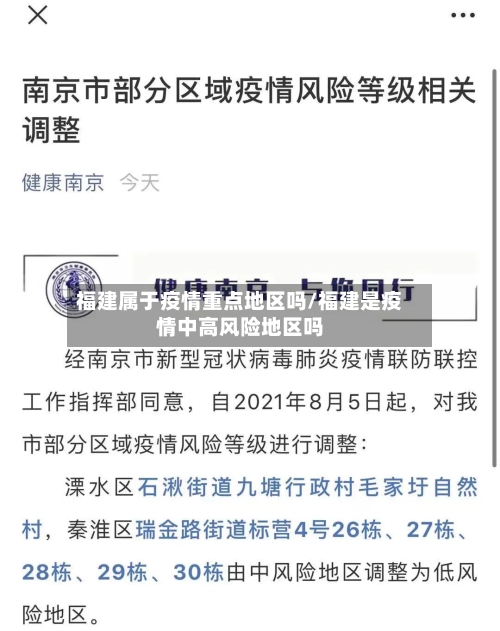 福建属于疫情重点地区吗/福建是疫情中高风险地区吗-第3张图片