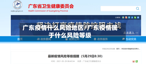 广东疫情什么风险地区/广东疫情属于什么风险等级-第2张图片