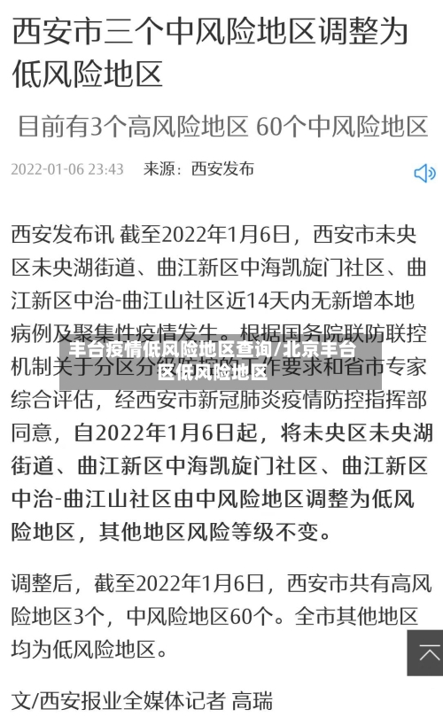 丰台疫情低风险地区查询/北京丰台区低风险地区-第3张图片