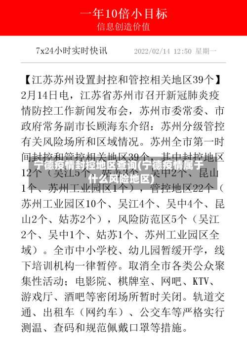 宁德疫情封控地区查询(宁德疫情属于什么风险地区)-第1张图片