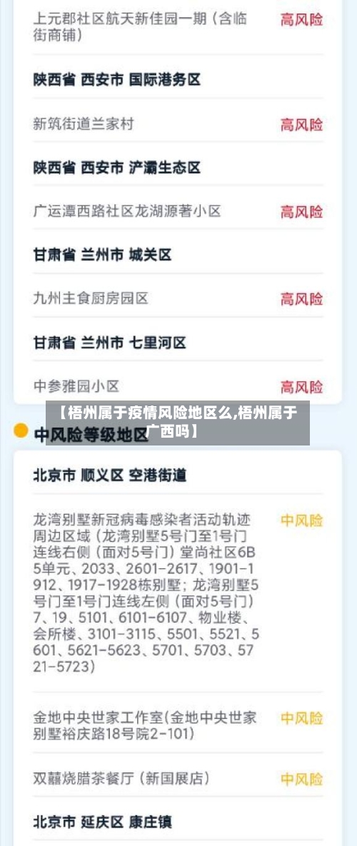 【梧州属于疫情风险地区么,梧州属于广西吗】-第1张图片