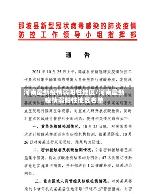 河南最新疫情弱阳性地区/河南最新疫情弱阳性地区名单-第2张图片