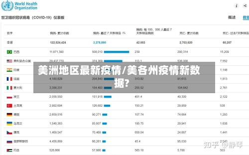 美洲地区最新疫情/美各州疫情新数据?-第2张图片