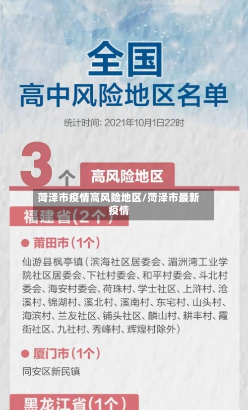 菏泽市疫情高风险地区/菏泽市最新疫情-第1张图片