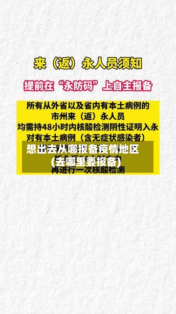 想出去从哪报备疫情地区(去哪里要报备)-第2张图片