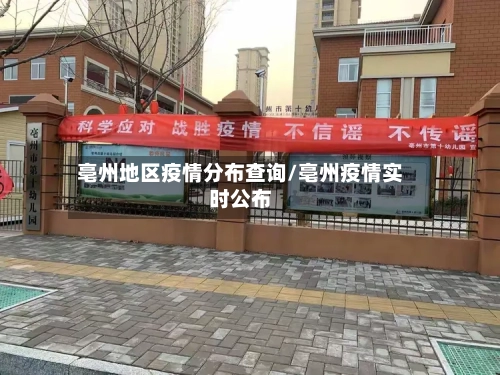 亳州地区疫情分布查询/亳州疫情实时公布-第1张图片